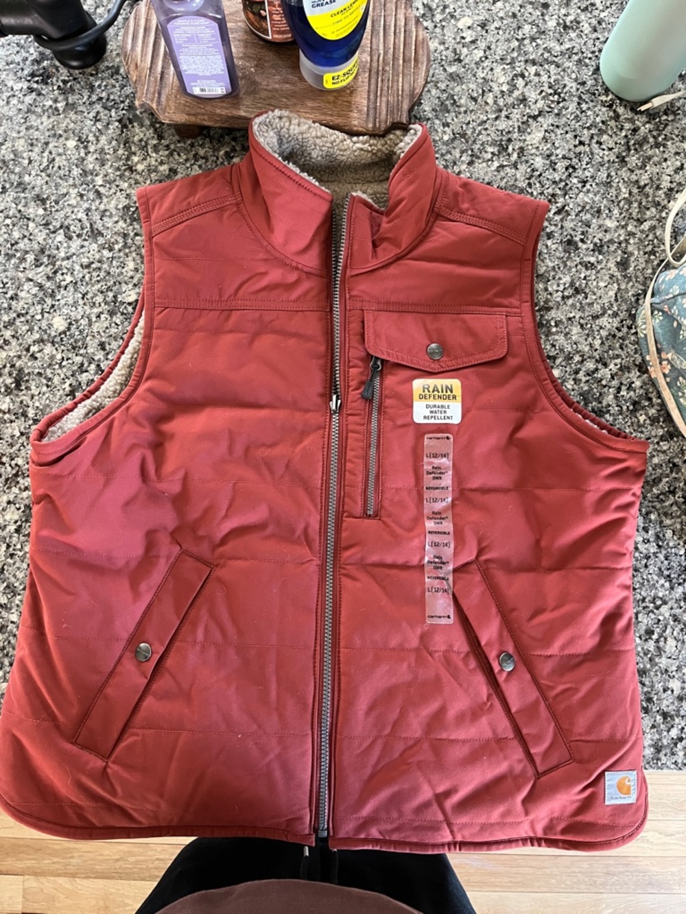 NEW Carhartt Women's Redwood Utility Sherpa Vest - Red